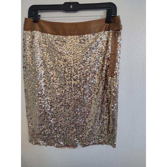 The Limited Bronze Sequin Pencil Skirt - Picture 3 of 5